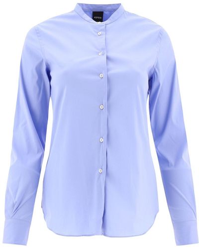 Aspesi Korean Collar Shirt - Blue