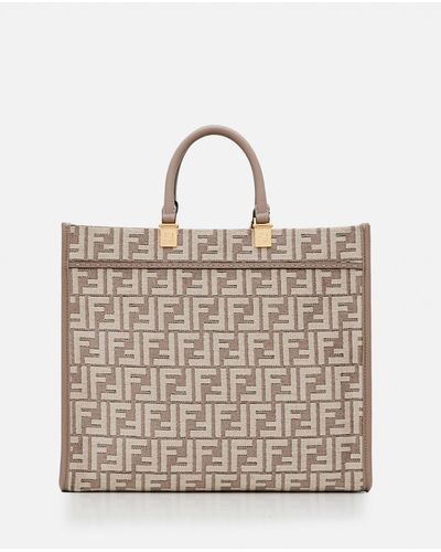 Fendi Sunshine Medium Shopper Bag - Natural