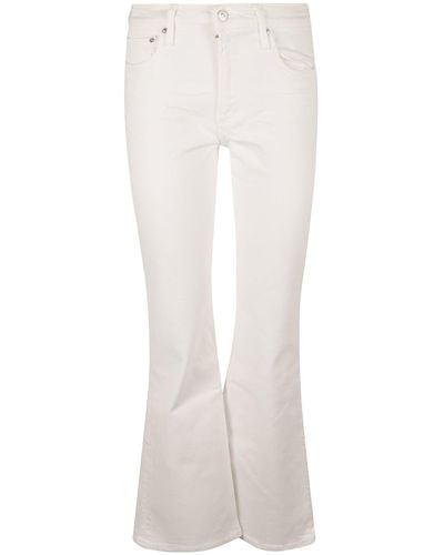 Citizens of Humanity 5 Pockets Flare Plain Jeans - White