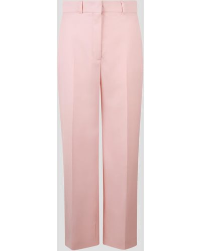 Casablancabrand Wool Flared Pants - Pink