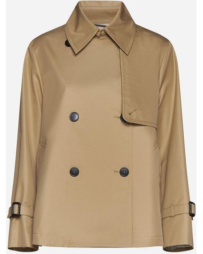 Weekend by Maxmara Biglia Cotton-Blend Trench Coat - Natural