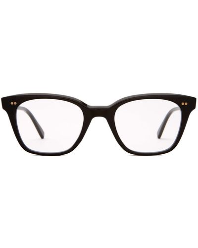 Mr. Leight Morgan C Black-12k White Gold Glasses