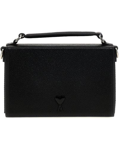Ami Paris Adc Lunch Box Handbag - Black