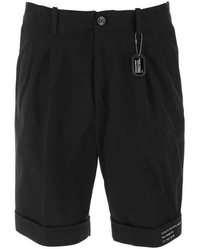 Moncler Genius Moncler X Fragment Hiroshi Fujiwara Logo Printed Sweat Shorts - Black