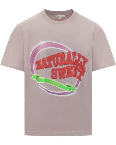 JW Anderson T-shirt Naturally Sweet - Pink