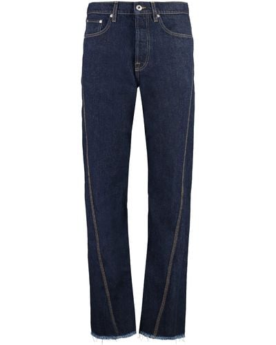 Lanvin 5-pocket Straight-leg Jeans - Blue