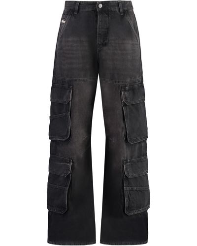 DIESEL 1996 D-Sire Wide-Leg Jeans - Black