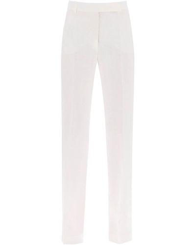 Hebe Studio Loulou Linen Pants - White
