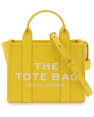 Marc Jacobs 'the Leather Medium Tote Bag' - Yellow