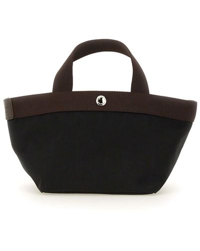Herve Chapelier Small Shopping Bag - Black