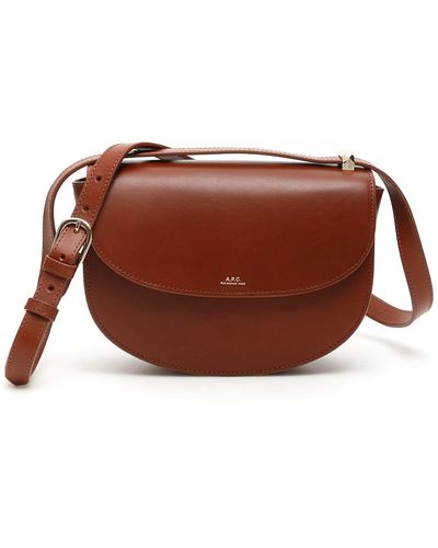 A.P.C. Geneve Crossbody Bag - Brown