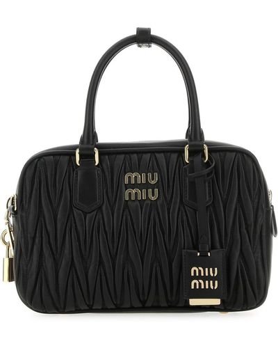 Buy Miu Miu Mini Bags Cheap Online - Spirit Ciré Black