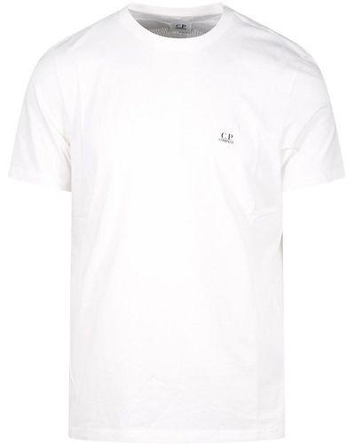 C.P. Company Short-sleeved Round Neck T-shirt - White