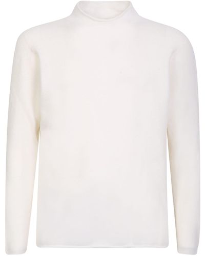 Original Vintage Style Original Vintage High-Neck Sweater - White