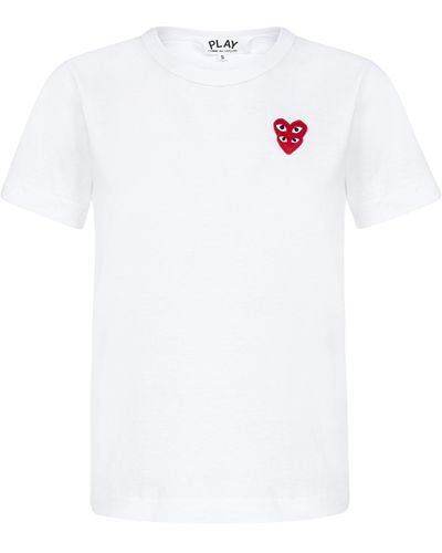 COMME DES GARÇONS PLAY Cdg Play T-shirts And Polos - White