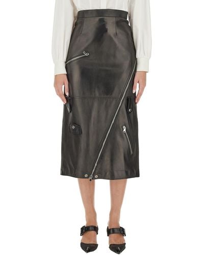 Alexander McQueen Midi Skirt - Gray
