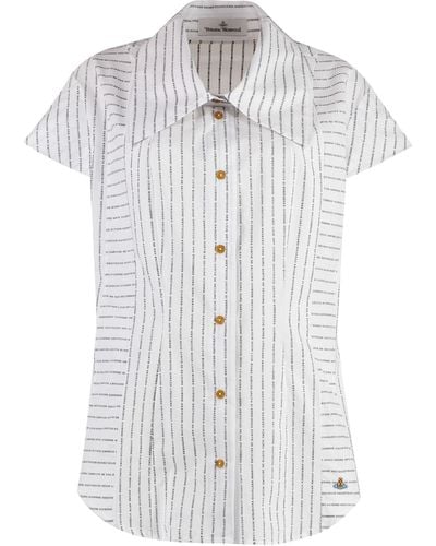 Vivienne Westwood Printed Cotton Shirt - White