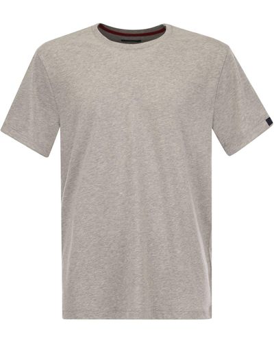Fay Cotton T-Shirt - Gray