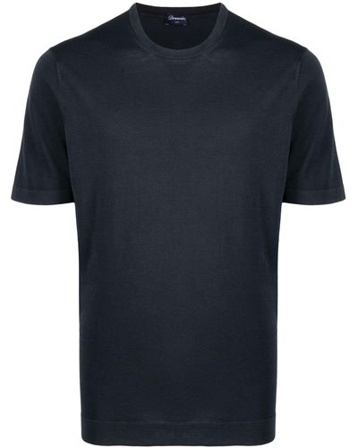 Drumohr Cotton T-Shirt - Black