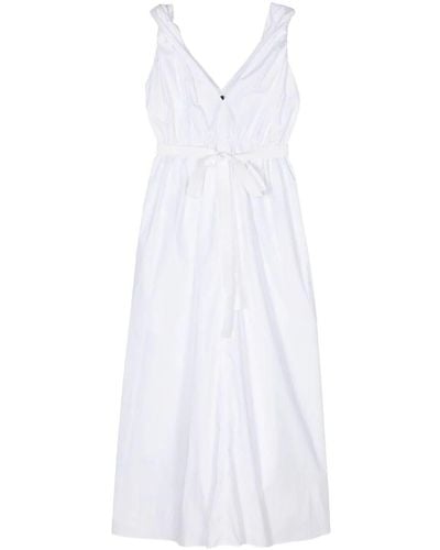 Sofie D'Hoore Sleeveless Dress With Elastic Waist - White