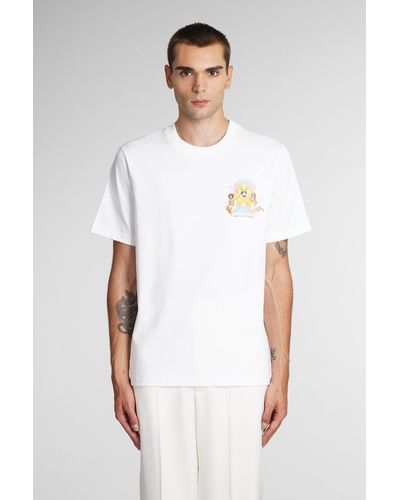 Casablancabrand De Musique Graphic-print Organic Cotton-jersey T-shirt X - White