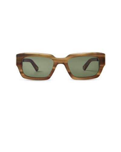 Mr. Leight Maverick S Macadamia-Antique Sunglasses - Green