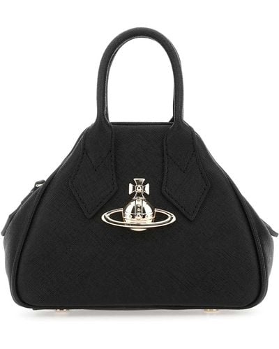 Vivienne Westwood Synthetic Leather Mini Yasmine Handbag - Black
