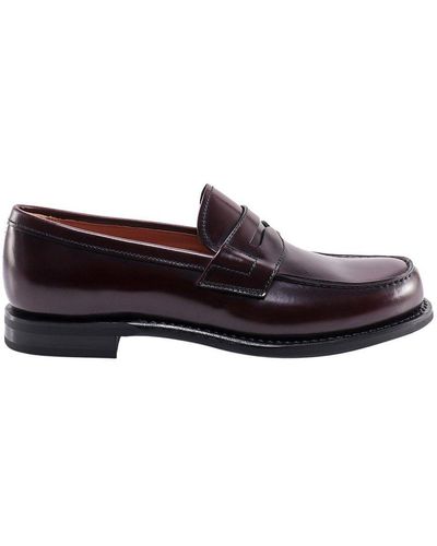 Church's Gateshead Round Toe Loafers - Red