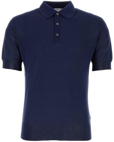 PT Torino Cotton Polo Shirt - Blue