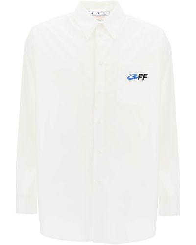 Off-White c/o Virgil Abloh Exactly The Opposite Oversized Shirt - White