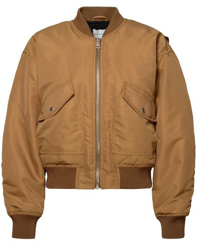 Maison Kitsuné Mole Polyester Bomber Jacket - Brown