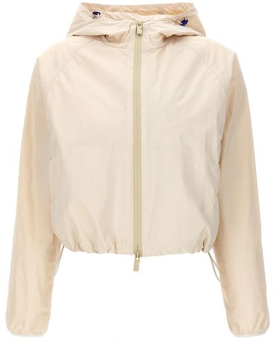 Burberry Cropped Hooded Jacket Casual Jackets, Parka - Natural