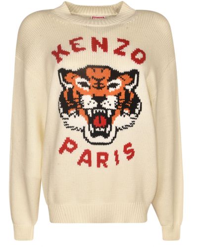 KENZO Lucky Tiger Jumper - White