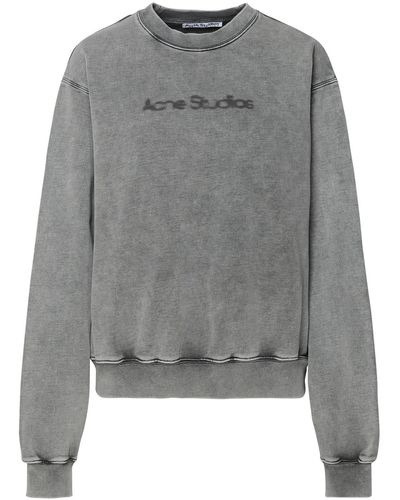 Acne Studios Grey Cotton Sweatshirt