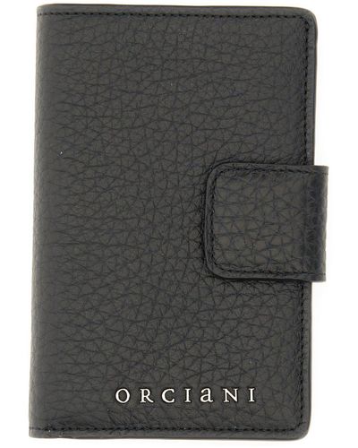 Orciani Leather Wallet - Gray