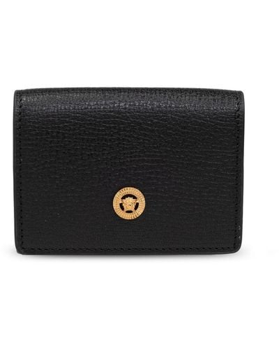 Versace Leather Wallet - Black