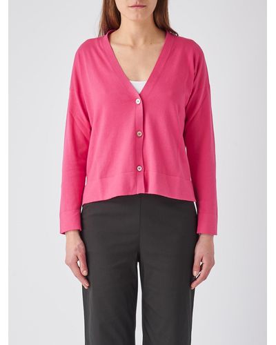 Gran Sasso Cotton Cardigan - Pink