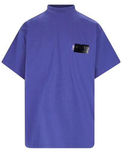 Balenciaga 'gaffer' T-shirt - Blue