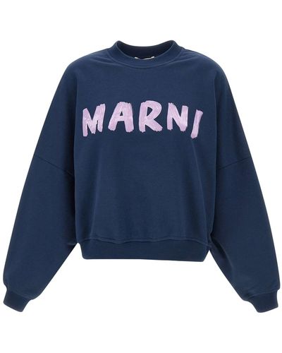 Marni Organic Cotton Sweatshirt - Blue
