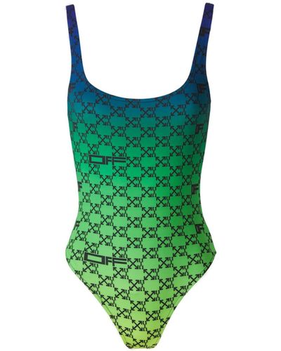 Off-White c/o Virgil Abloh Arrows Degrade Swimsuit - Green