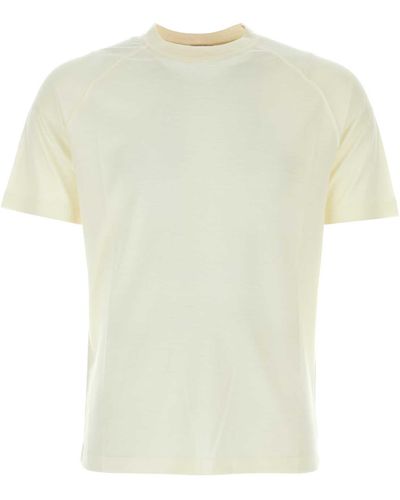 Zegna Ivory Wool T-Shirt - White