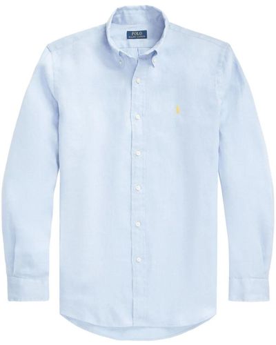 Polo Ralph Lauren Polo Pony-Embroidered Shirt - Blue