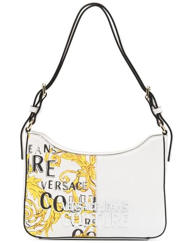 Versace Barocco Print Shoulder Bag - Metallic