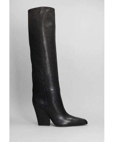 Paris Texas Jane High Heels Boots - Black