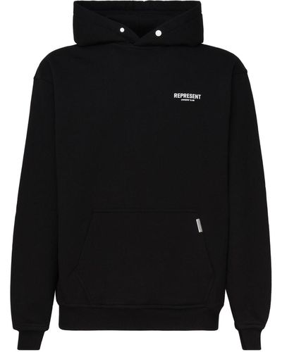 Represent Cotton Logo Sweatshirt - Black