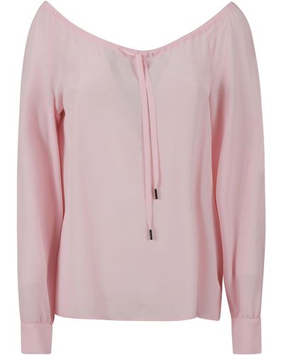 Boutique Moschino Off-Shoulder Blouse - Pink