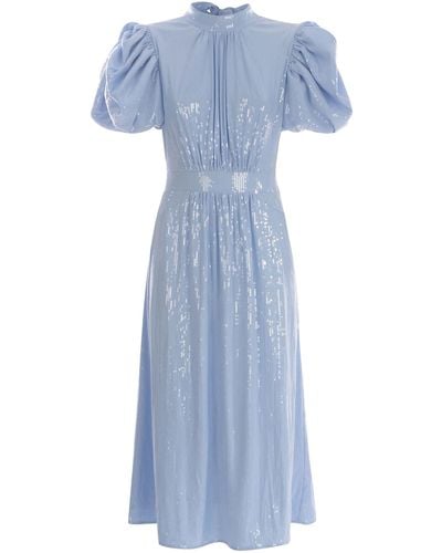 ROTATE BIRGER CHRISTENSEN Dress Rotate Made Of Microsequins - Blue