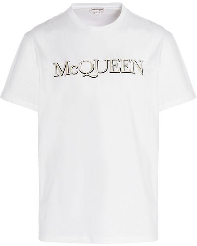 Alexander McQueen Logo Embroidery T-shirt - White