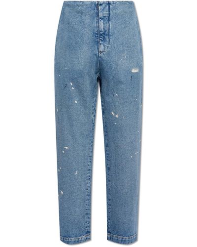 MM6 by Maison Martin Margiela Jeans With Paint Splatters - Blue