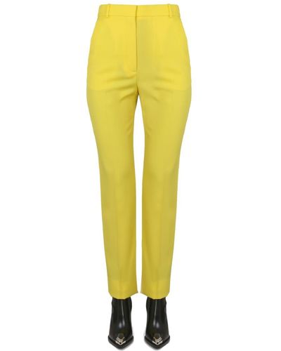 Alexander McQueen Cigarette Trousers - Yellow